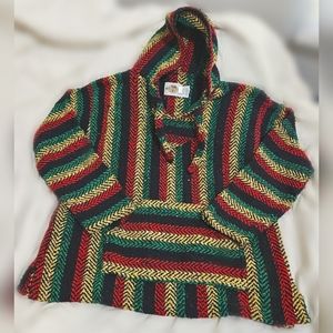 NWOT Earth Ragz 2XL Pullover Hoodie Rasta Unisex